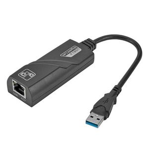 Adaptateur Réseau Filaire Ethernet Gigabit 10/100/1000 USB 3.0 Vers LAN RJ45 - Noir