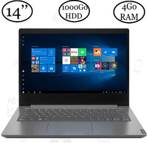 Lenovo Ideapad V14 - 1000Go HDD - 4Go Ram - Dual Core - 14" -  Gris - Garantie 6 Mois