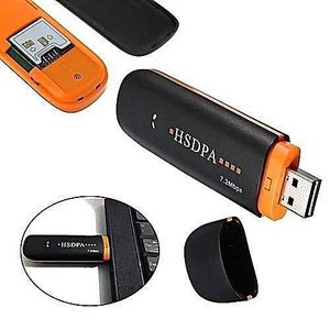 Hsdpa Clé Internet 3G/4G HSUPA+ 7.2Mbps Avec Wireless SIM Modem Et Réseau Universelle - Noir