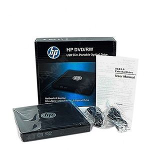 Hp Graveur - Lecteur DVD Externe Pour Ordinateur Portable USB - Noir