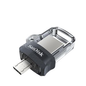SanDisk Clé USB Ultra Dual Drive M3.0 - 128Go - Gris/Noir
