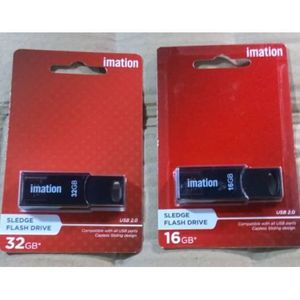 Imation CLE USB IMATION - Pack De 2 CLE USB 16GB Et 32GB - 2.0 - ROUGE