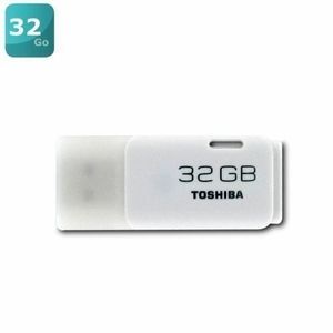 Toshiba Clé USB 32GB à Lumière Verte - Blanc