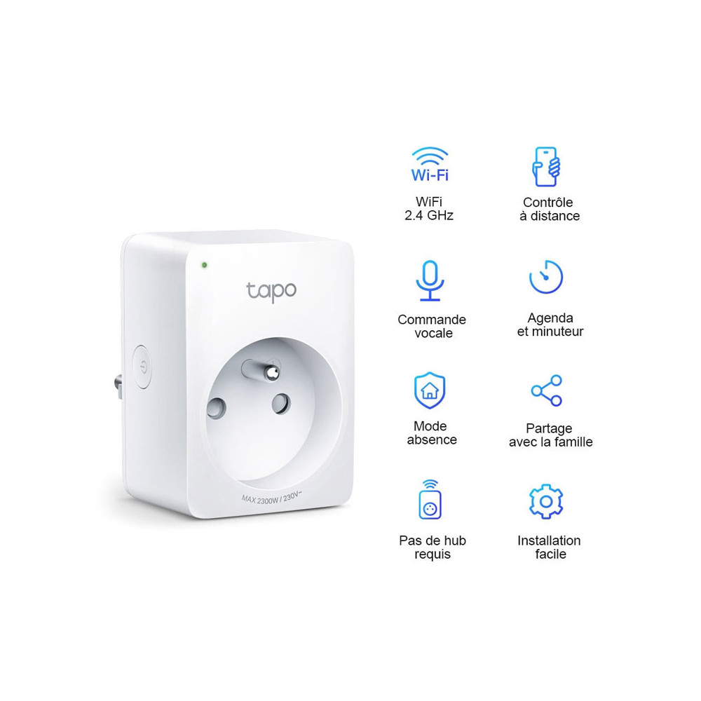 TP-Link Prise Connectée WiFi Tapo P100 - Google Assistant - Alexa