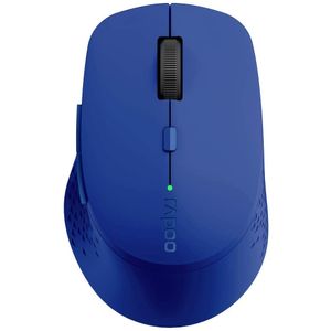 Rapoo Souris Optique Sans Fil Multi Mode 2,4GHz/BT 3.0/BT 4.0 "M300" (bluetooth, Souris D'ordinateur, Design, Avec Boutons Et Molette De Défilement) Bleu