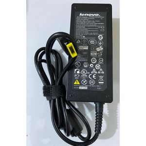 Lenovo Chargeur Compatible PC - 20V - 4.5A Bout USB + Câble De Raccordement Tripolaire - Noir