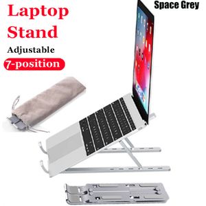 Support De Support Réglable Pliable En Métal Pour Ordinateur Portable Gris Sidéral