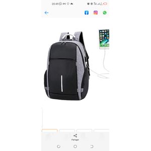 Sac A Dos A Port USB - Noir