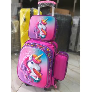 Sac à Dos 3 En 1 à Roulettes Trolley - Gourde Offerte