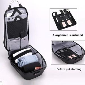 Sac à Dos Intelligent, Compatible PC 15 à 17 Pouces - Port USB -  Gris Noir