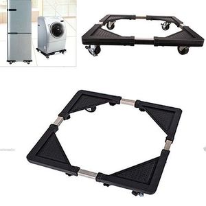 Support Mobile De Réfrigérateur Et De Machine À Laver - Noir