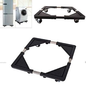 Support Mobile De Réfrigérateur Et De Machine À Laver - Noir