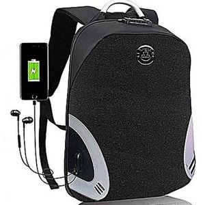 Sac A Dos A Port USB - Noir/Gris