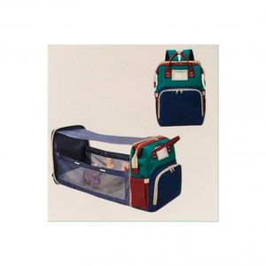 Sac à Dos à Langer Avec Matelas à Langer, Sac De Voyage Avec Lit De Bébé Portable