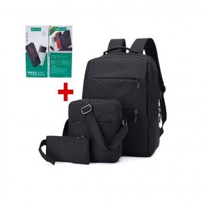 Sac A Dos + Sac A Bandoulière + Pochette + Power Bank