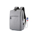 Sacs ,Sac A Dos Pour Ordinateur - 15.6 Pouces - 2 Poches Externes - Gris
