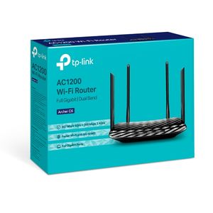 TPLink Routeur WiFi AC 1200 Mbps MU-MIMO Gigabit - Archer C6 - Noir