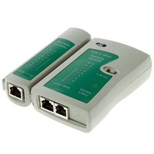Testeur Câbles Réseaux RJ45 RJ11 - Blanc/Vert