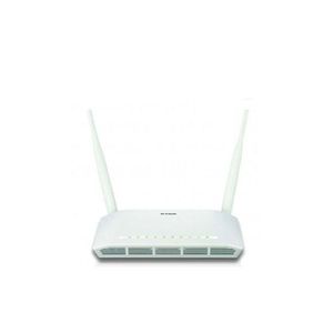 D-Link Modem Router Wireless N300 ADSL2 + 4-Port WIFI + Port USB Pour Adapter 3G (DSL-2750U) - Blanc