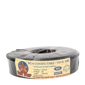 Gulf Star Câble COAXIAL RG6 - Noir