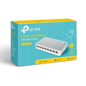 TP-Link Switch  Ethernet 8 Ports 10/100 Mbps TL-SF1008D - Blanc