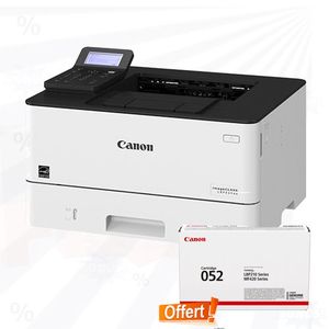 Canon Imprimante I-SENSYS LBP214DW - Imprimante Laser Monochrome Monofonction - Blanc - Toner 052 Offert