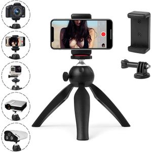 Mini Trépied Multifonction - Rotation 360° - Noir