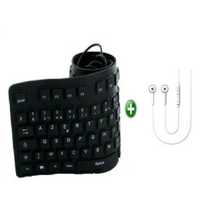 Support Mural Pivotant 14-55 + Adaptatateur De Prise 3 En 1 - Noir