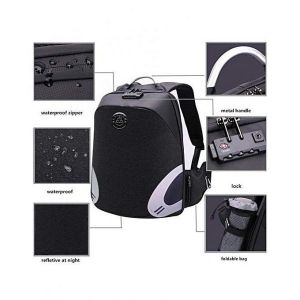 Sac à Dos Intelligent Avec Port USB &amp; Port  écouteur Pour Ecole