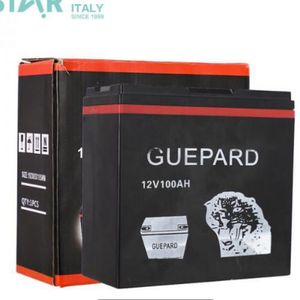 Solar GUEPARD Batterie Solaire - 12V - 100Ah - Décharge Très Lente