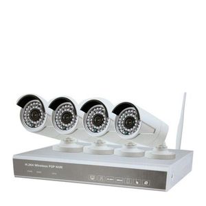 Kit 4 Caméras Vidéosurveillance Wifi SANS FIL + Enregistreur