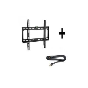 Support Mural TV 32 - 60 " Avec Cable HDMI HDTV Haute Vitesse - Noir
