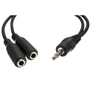 2-RCA FEMELLE To STEREO Noir De 1.5 M