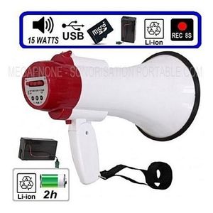 Mégaphone HQ - 1088 - Blanc