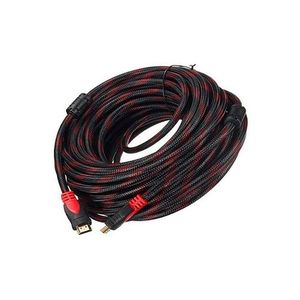 Cable HDMI  Mâle-Mâle  10m   - Rouge/ Noir