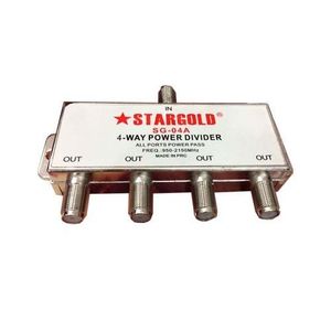 Stargold Répartiteur TV- 1Entrée - 4Sorties -Gris