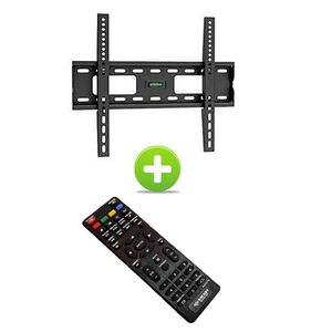 Support Mural Universel (14 - 42) + Télécommende SMART TV - Noir