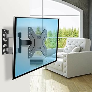 Support Mural TV - Pivotant -ROBOT - Compatible - TV- 14 à 42 Pouces - Noir