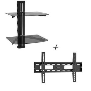 Support Mural - Compatible - TV - 26 à 55 Pouces - Noir