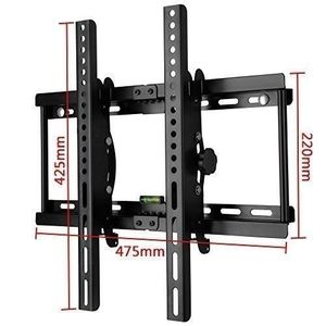 Support Mural-Compatible- Tv 26"-55" Pouces- Solidité Amled D'Origine - Pivotant Haut/Bas - Noir