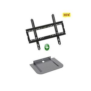 Support Mural 26-63 +Support Mural DVD/Decodeur - Noir