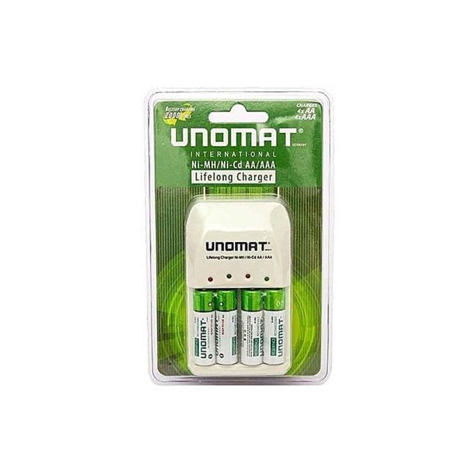 Chargeur+Piles Rechargeable–Vert / Blanc