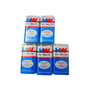 5-Piles De 9v Pour Microphone Balladeur 