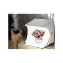 Mini Pliant Studio Portable Photographie Studio USB De Bureau à LED - Blanc