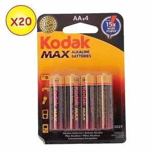 Carton De 20 Piles - Noir/Gris