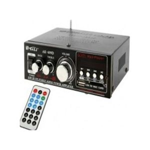 Amplificateur De Puissance Audio Stéréo HiFi Avec Télécommande - Noir
