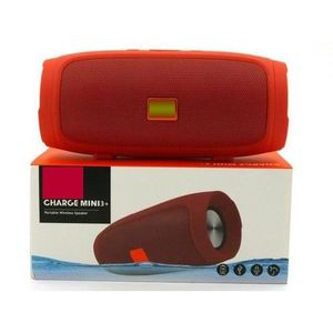 Charge Mini Bluetooth Haut - Parleur Enceinte Multifonction - MP3 - Radio - Port USB - Rouge