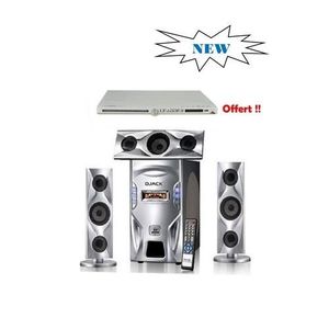 Djack  Puissant Système De Cinéma Maison Bluetooth- + Lecteur DVD Leader Offert