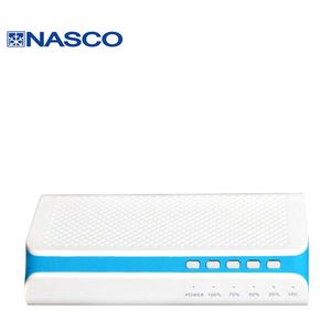 Nasco Enceinte Bluetooth HIFI_B02 - 3W - SD Card - USB - 4000mAh - Blanc/Bleu