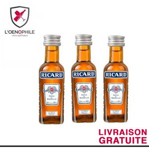 Ricard Lot De 3 Mignonettes Pastis De Marseille - 2Cl